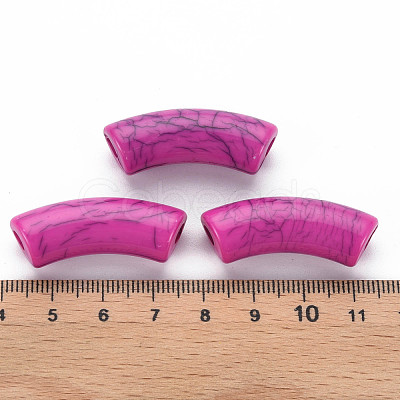 Opaque Crackle Acrylic Beads MACR-S372-001N-002-1