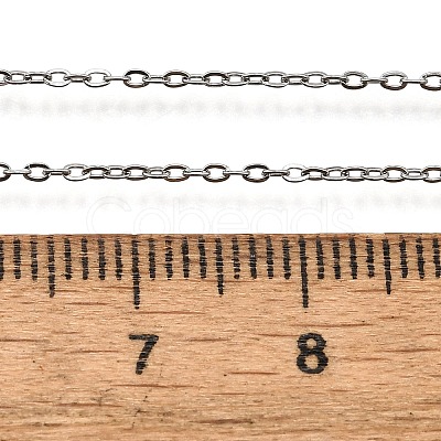 Non-Tarnish 304 Stainless Steel Cable Chain Necklaces X-NJEW-P248-01P-1