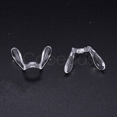 Plastic Eyeglass Nose Pads KY-WH0032-04-1
