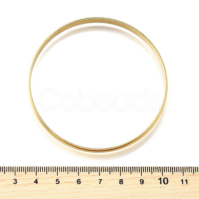304 Stainless Steel Plain Bangles for Women BJEW-V004-02B-G-1
