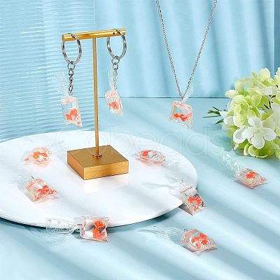 DIY 3D Goldfish Water Bag Keychain Making Kits DIY-NB0007-42-1