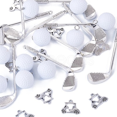 20Pcs 2 Styles Tibetan Style Alloy Pendants FIND-TA0010-94-1