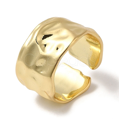 Brass Open Cuff Rings RJEW-Q778-30G-1