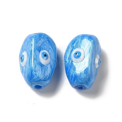 Opaque Glass Beads GLAA-E039-01B-1
