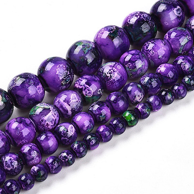Baking Paint Glass Beads X1-DGLA-N003-10mm-A07-1