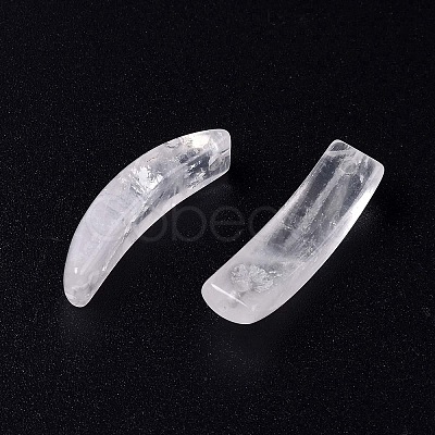 Natural Quartz Crystal Connector Charms G-C015-01E-1