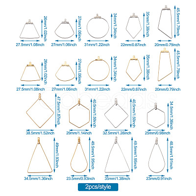 Stainless Steel Wire Pendants STAS-TA0004-43-1