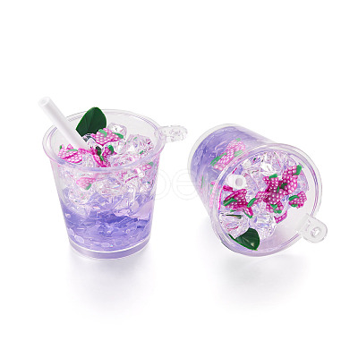 Transparent Resin Big Pendants LS-RESI-TAC0019-04D-1