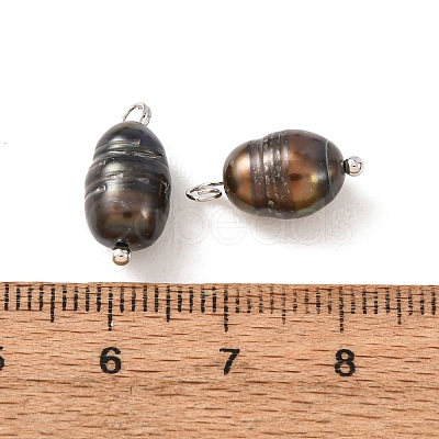 60Pcs 3 Styles Dyed Natural Cultured Freshwater Pearl Rice Pendants PALLOY-CW00005-1