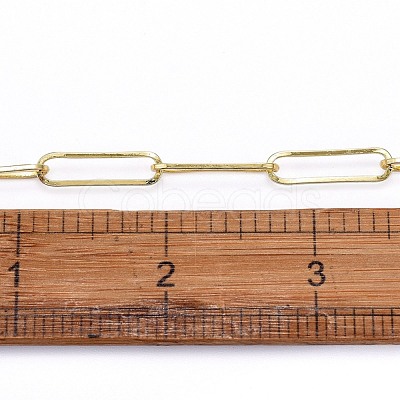 Soldered Brass Paperclip Chains CHC-G005-12G-1