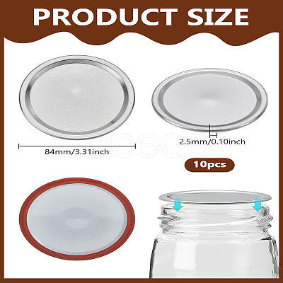 10Pcs Tinplate Bottle Caps IFIN-LP0001-31B-1