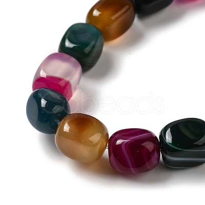 Natural Agate Beads Strands G-H295-A01-02-1