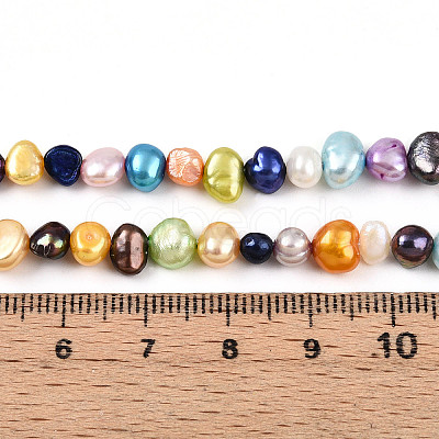 Natural Cultured Freshwater Pearl Beads Strands PEAR-N014-04J-1