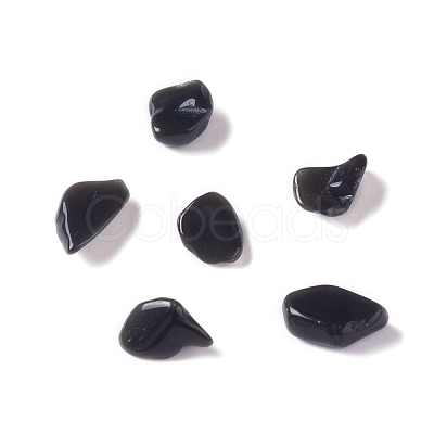 Natural Obsidian Chip Beads G-M364-18B-1