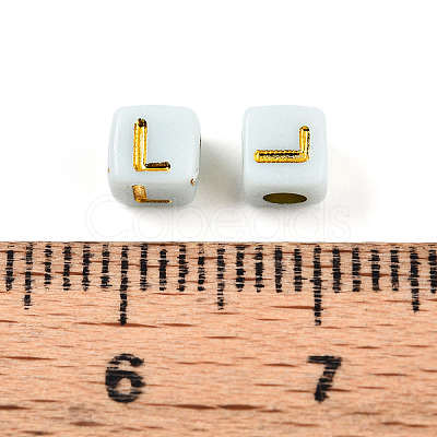 Plating Acrylic Beads OACR-N140-01C-L-1