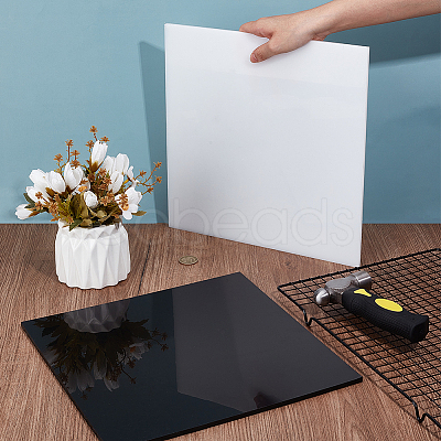 2 Sheets 2 Colors HDPE Plastic Sheets DIY-OC0014-43A-1