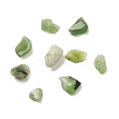 Natural Jade Beads Chip Beads G-Q193-06C-1