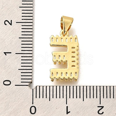 Rack Plating Brass Micro Pave Cubic Zirconia Pendants KK-L226-100G-E-1
