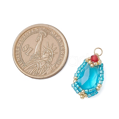 Glass Pendants PALLOY-MZ00961-03-1