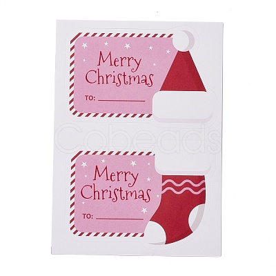 Christmas Theme Self-Adhesive Stickers DIY-A031-04-1