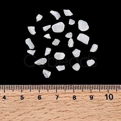 Natural White Jade Chip Beads G-O103-16-1