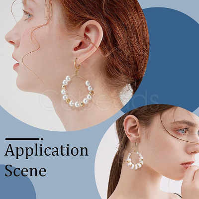 60Pcs 3 Colors Long-Lasting Plated Brass Hoop Earrings Findings KK-CN0003-12-1