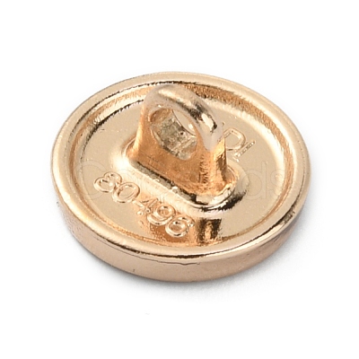 1-Hole Alloy Shank Buttons DIY-WH0304-340A-02-1