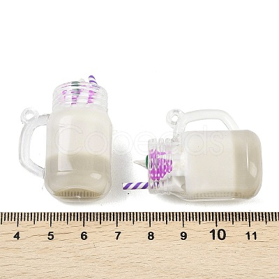 Transparent Resin Pendants RESI-XCP0002-39B-1