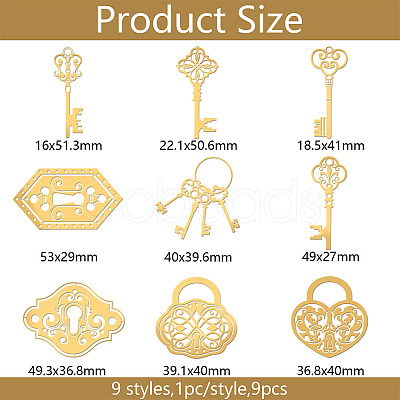 Nickel Decoration Stickers DIY-WH0450-053-1