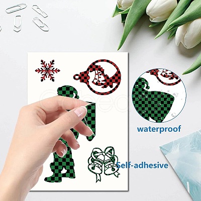 8 Sheets 8 Styles PVC Waterproof Wall Stickers DIY-WH0345-236-1