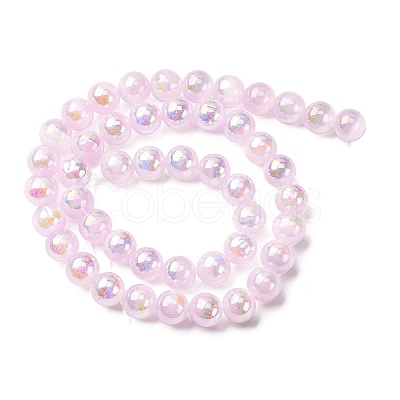 Plating Natural Selenite Beads Strands G-G120-A01-01-01-1