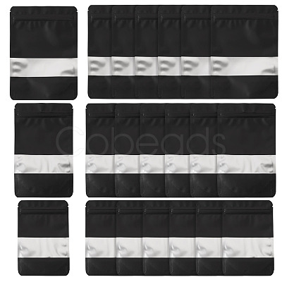 18Pcs 3 Styles PE Resealable Bags with Window OPP-TAD0001-01D-1