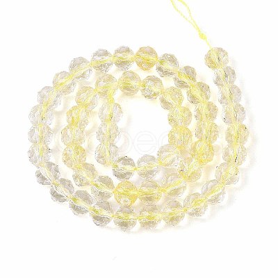 Crackle Transparent Glass Beads Strands GLAA-N063-8mm-08-1