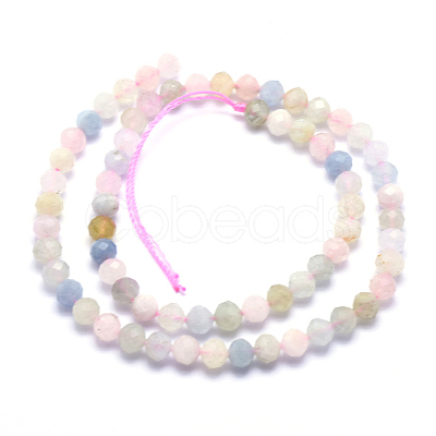 Natural Morganite Beads Strands G-O166-25-3mm-1