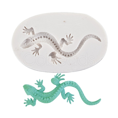 DIY Gecko Food Grade Silicone Molds DIY-C017-01-1