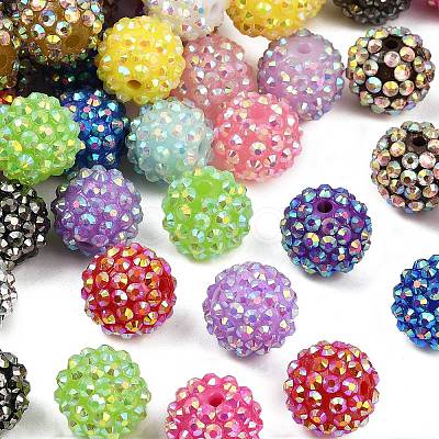AB-Color Resin Rhinestone Beads RESI-S315-14x16-M-1