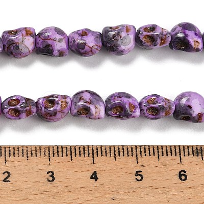 Synthetic Turquoise Beads Strands TURQ-F019-02E-1