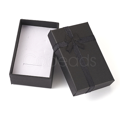 Rectangle Paper Jewelry Gift Boxes with Bowknot CON-TAC0010-79A-1