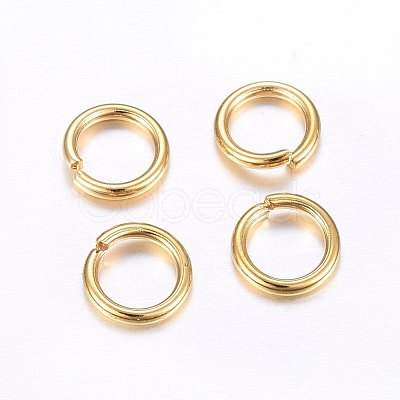 304 Stainless Steel Open Jump Rings X-STAS-O098-02G-01-1