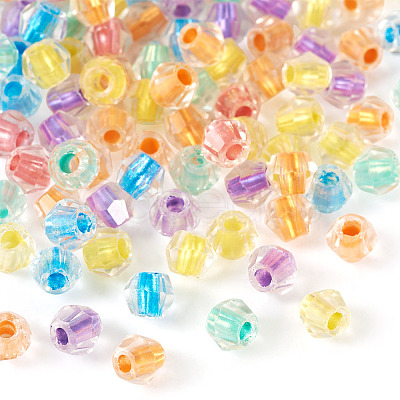 2Bags 200Pcs Transparent Glass Beads GLAA-TA0003-44H-1