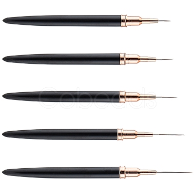 5Pcs Plastic Nail Art Line Brush AJEW-WH20816-069B-1