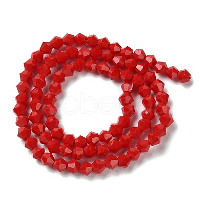 Opaque Solid Color Imitation Jade Glass Beads Strands GLAA-F029-P4mm-02-1