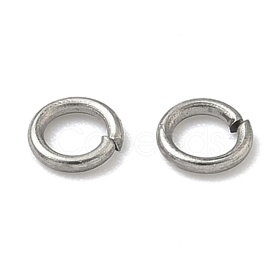 Tarnish Resistant 304 Stainless Steel Open Jump Rings STAS-Q186-02-4x0.7mm-1