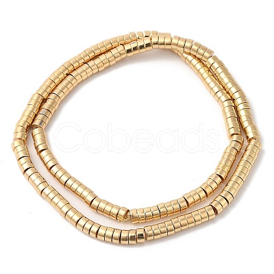 Electroplated Non-magnetic Synthetic Hematite Beads Strands G-E597-01-1