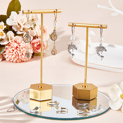 16Pcs 8 Style Brass Micro Pave Clear Cubic Zirconia Earring Hooks KK-BBC0012-30-1