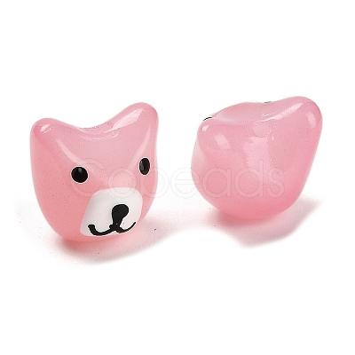 Baking Paint Glass Beads LAMP-I028-02C-1