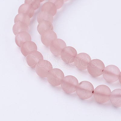 Watermelon Stone Glass Bead Strands G-G735-44F-6mm-1