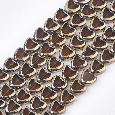 Electroplate Glass Beads Strands EGLA-S188-09D-1