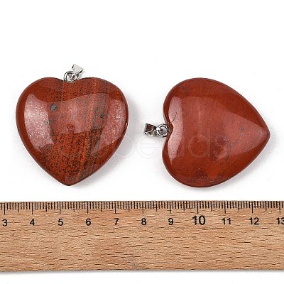Natural Red Jasper Pendants GG-K002-12A-11-1