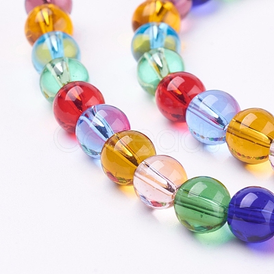 Glass Beads Strands GLAA-G043-01-6mm-1
